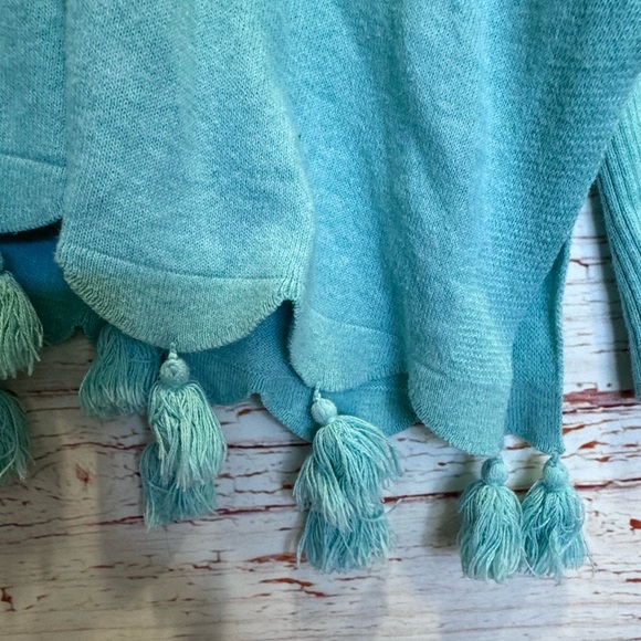 Lilly Pulitzer Martine Sweater in Heathered Aqua Sky Sz L - Picture 7 of 11